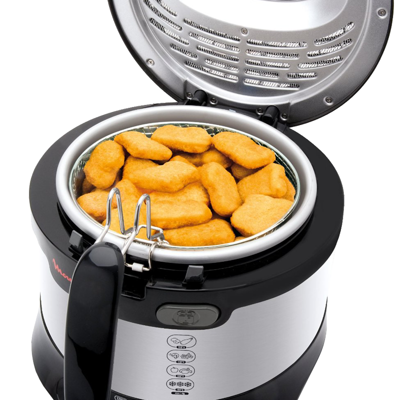 Moulinex AF133D Fritteuse edelstahl-schwarz