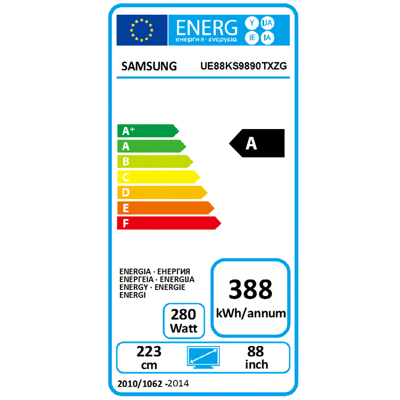 Samsung UE88KS9890TXZG 222cm (88 Zoll) LED-Curved-4K-TV