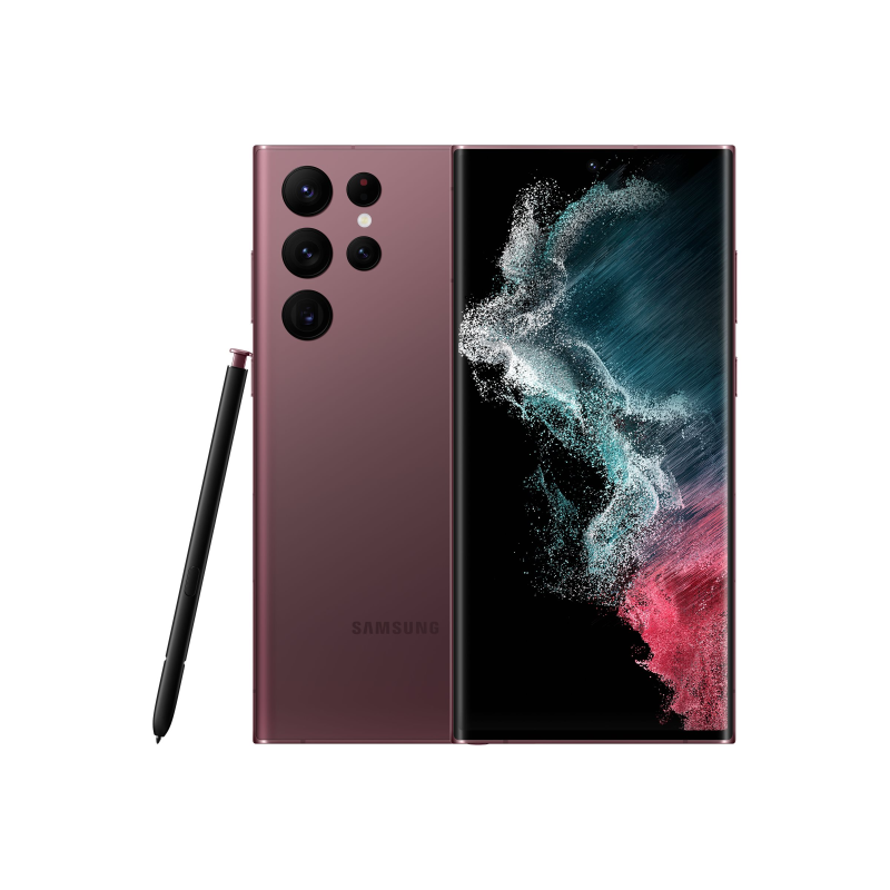 Samsung Galaxy S22 Ultra 5G 128GB Smartphone burgundy