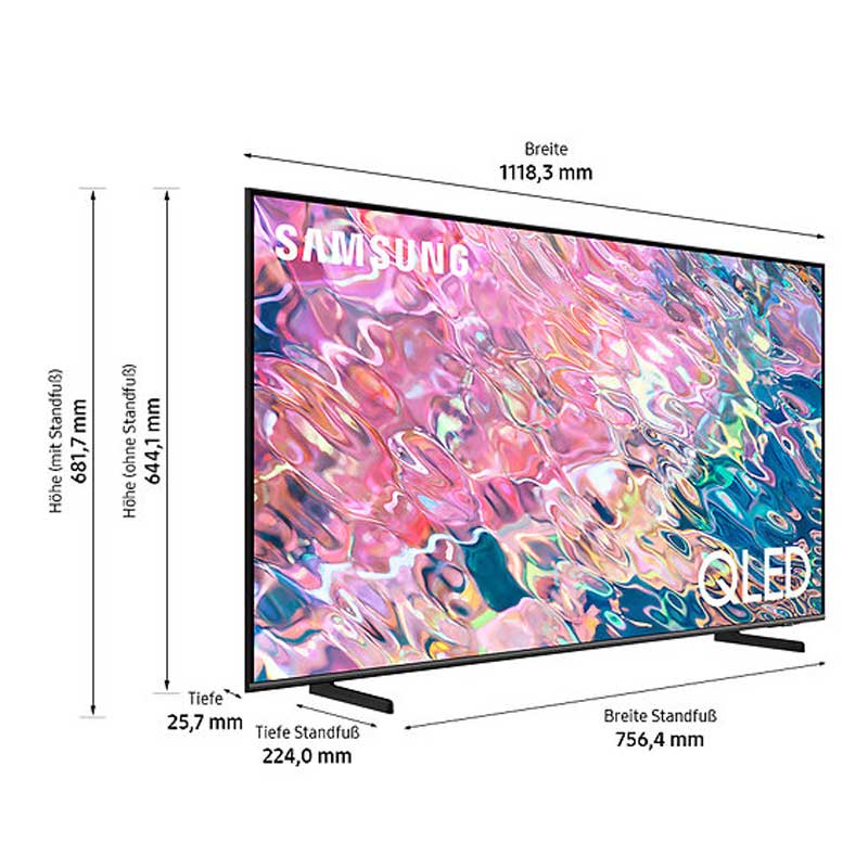 Samsung GQ65Q60BAUXZG 163cm (65 Zoll) 4K-QLED-TV