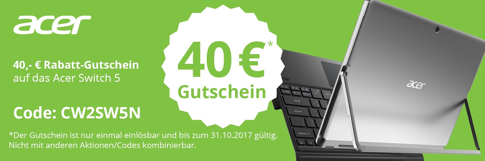 Acer Switch 5 (SW512-52-5819) 30,5 cm (12 Zoll) Tablet-PC
