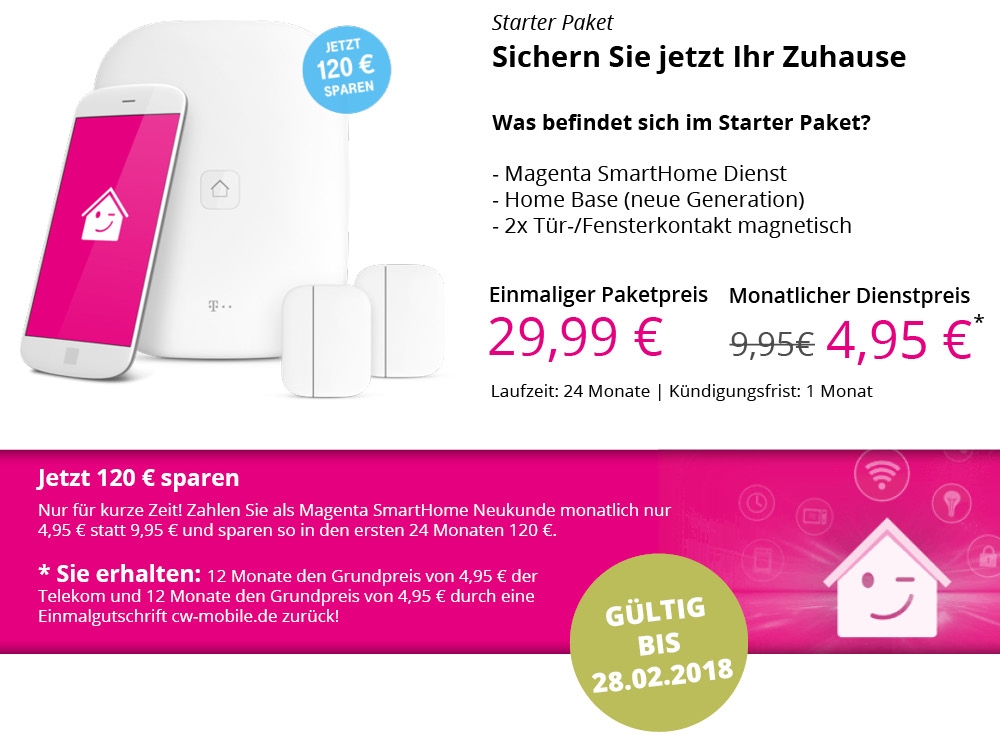 Telekom SmartHome Basis (2. Gen) - Home Base + Lizenz