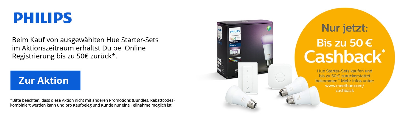 Philips Hue White & Color Ambiance GU10 LED Lampe Starter Set
