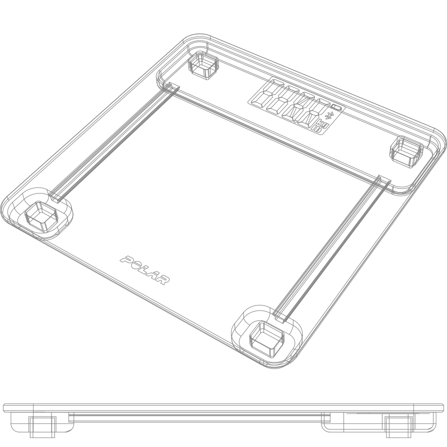 Polar Balance Fitnesswaage schwarz