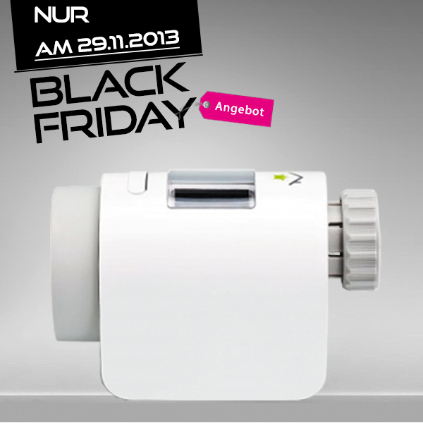 RWE SmartHome Black Friday Aktionsangebot Heizkörperthermostat RST