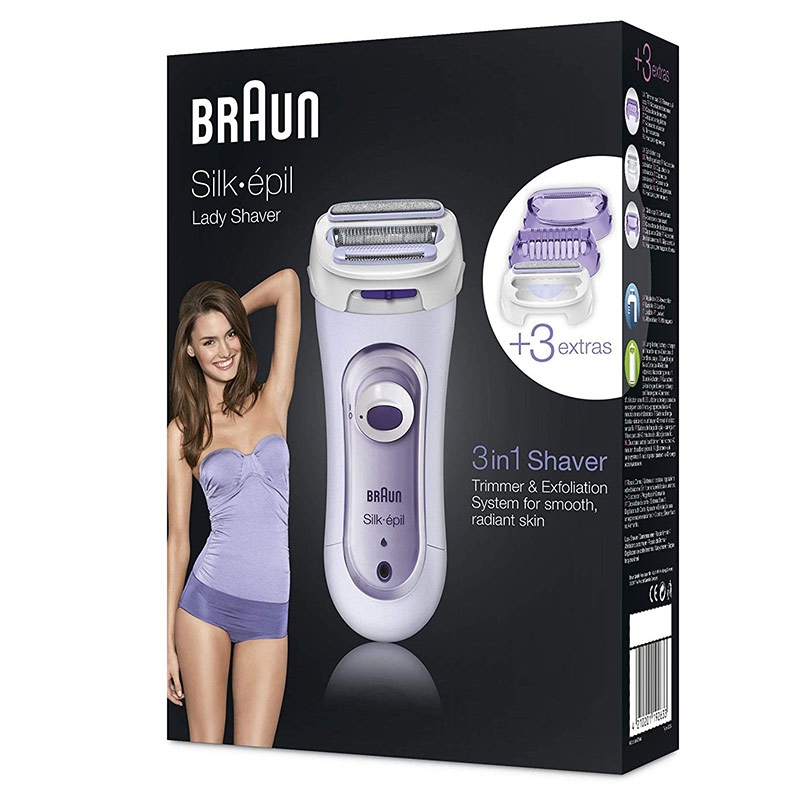 Braun Silk-epil Lady Shaver 5-560 3-In-1 Kabelloser Elektrischer Damenrasierer