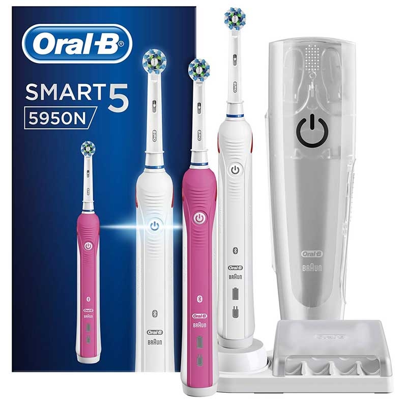Oral-B Smart 5 5950N Elektrische Zahnbürste Special Edition weiß/pink