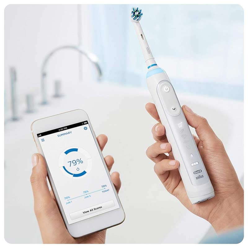 Oral-B Genius 10000N Elektrische Zahnbürste weiß
