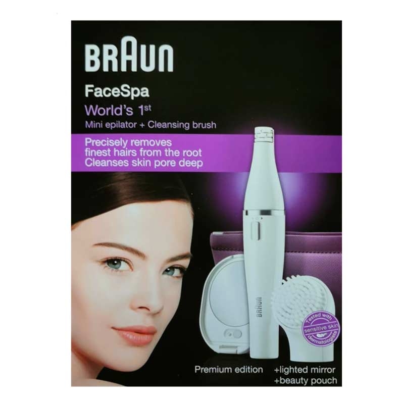 Braun Face 830 Gesichtsepilierer und Gesichtsreinigungsbürste Set