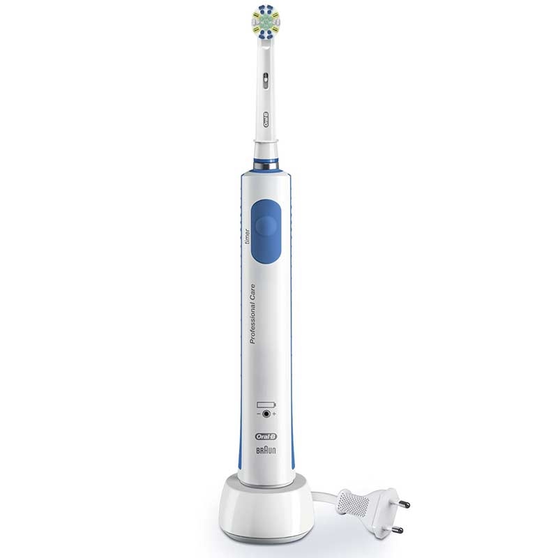 Oral-B Professional Care 600 Elektrische Zahnbürste mit FlossAction Aufsteckbürste