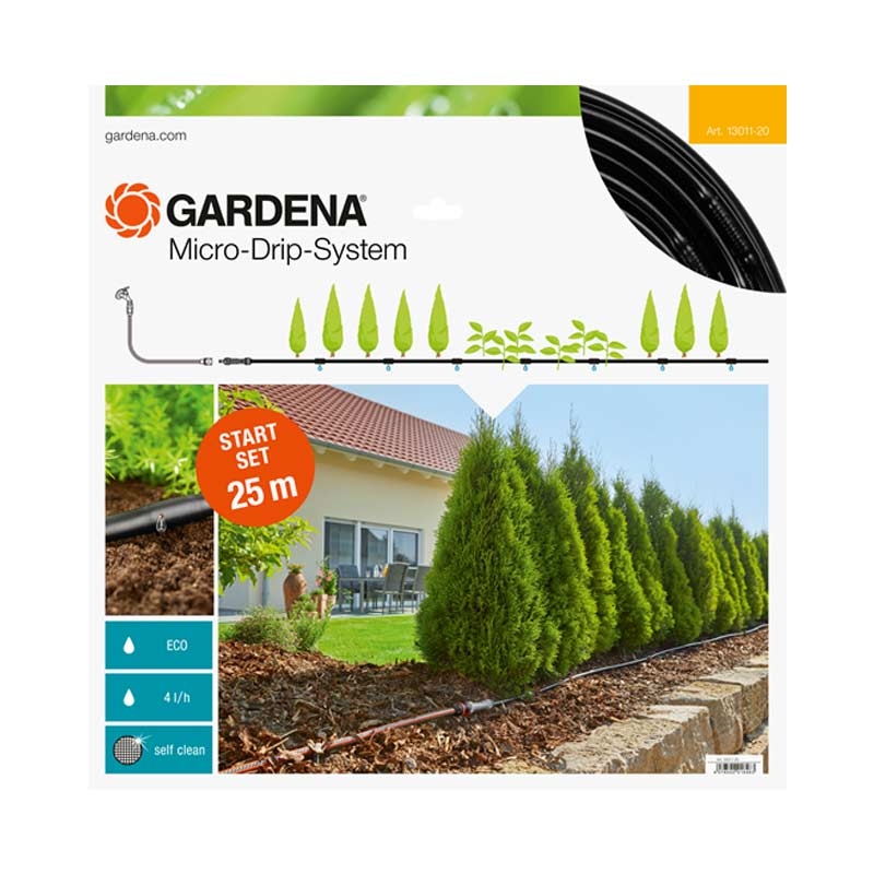 GARDENA 13011-20 Micro-Drip-System Start-Set Pflanzreihen M