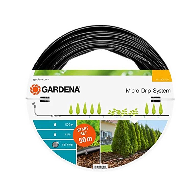 GARDENA 13013-20 Micro-Drip-System Start-Set Pflanzreihe L