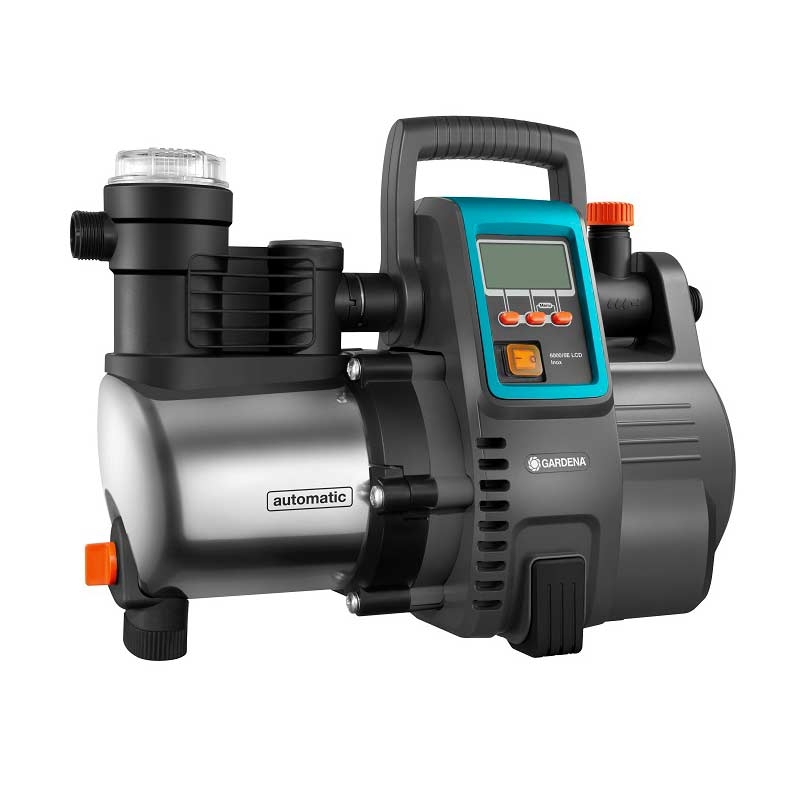 GARDENA 1760-61 Haus- & Gartenautomat 6000/6 LCD inox