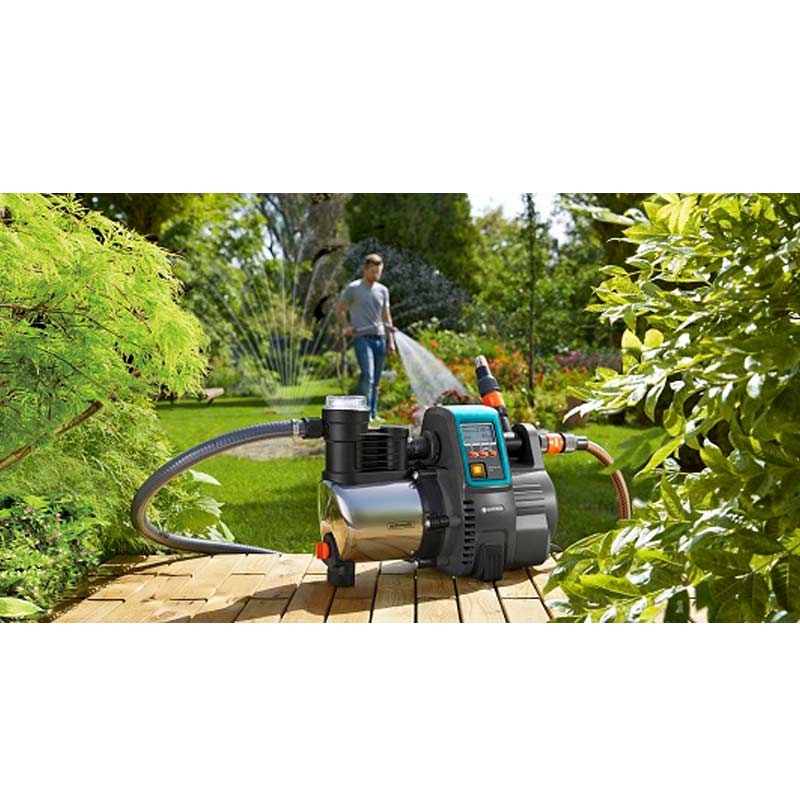 GARDENA 1760-61 Haus- & Gartenautomat 6000/6 LCD inox