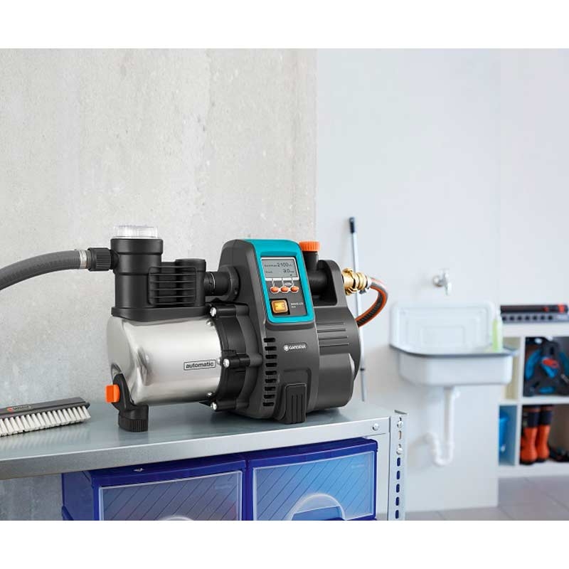 GARDENA 1760-61 Haus- & Gartenautomat 6000/6 LCD inox