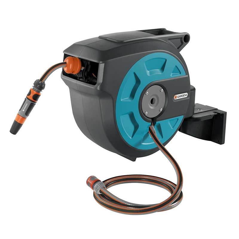 GARDENA 08022-20 Comfort Wand-Schlauchbox 15 roll-up automatic