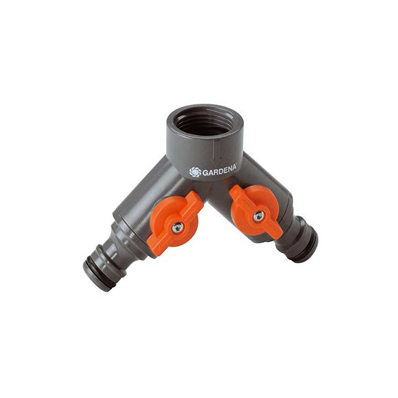GARDENA 00938-20 2-Wege-Ventil für Wasserhähne mit 26,5 mm (G3/4)-Gewinde