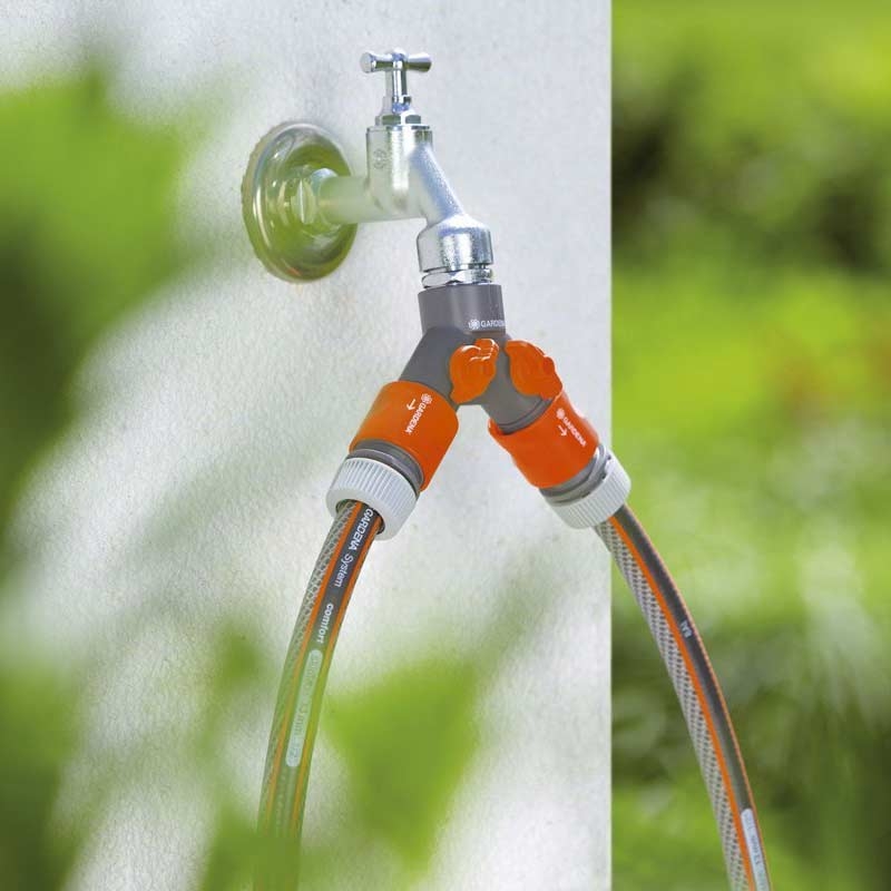 GARDENA 00938-20 2-Wege-Ventil für Wasserhähne mit 26,5 mm (G3/4)-Gewinde