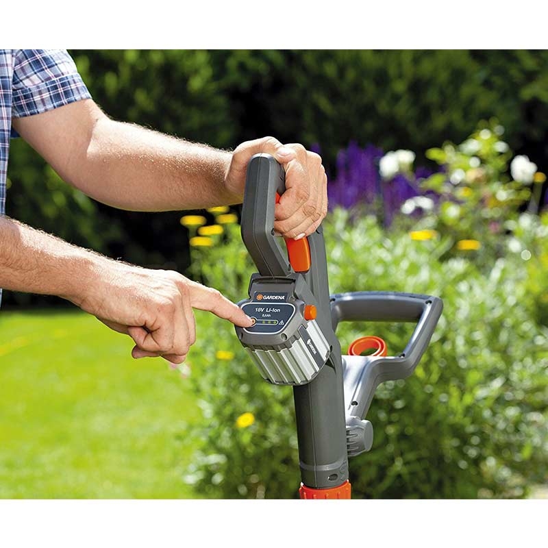 GARDENA 09825-20 Akku-Trimmer Set ComfortCut Li-18/23R inkl. Akku und Ladegerät