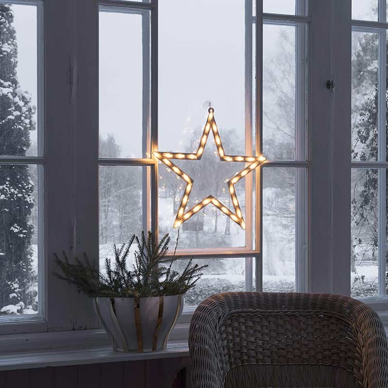 Konstsmide 2164-010 LED Fenstersilhouette Stern