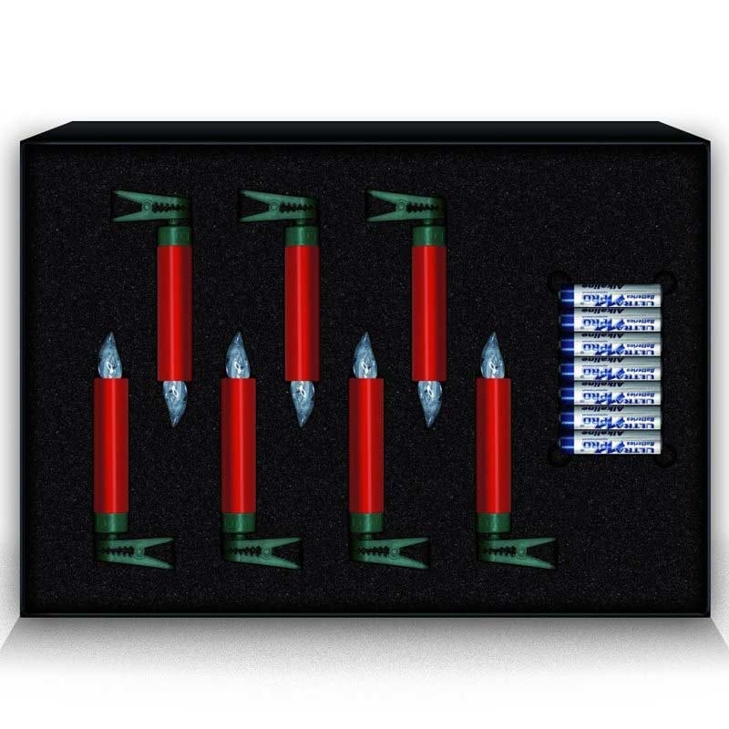 Krinner Lumix Deluxe Mini Erweiterungs 7er-Set Rot LED-Christbaumbeleuchtung