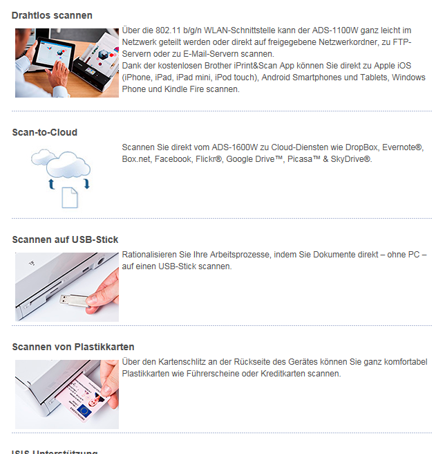 Brother ADS-1600W Dokumentenscanner