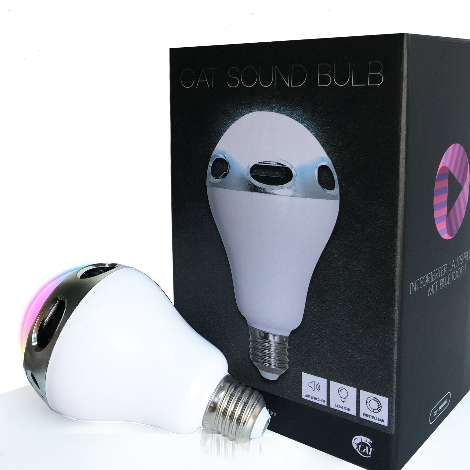 CAT Sound Bulb LED-Lampe mit Lautsprecher Sockel E27
