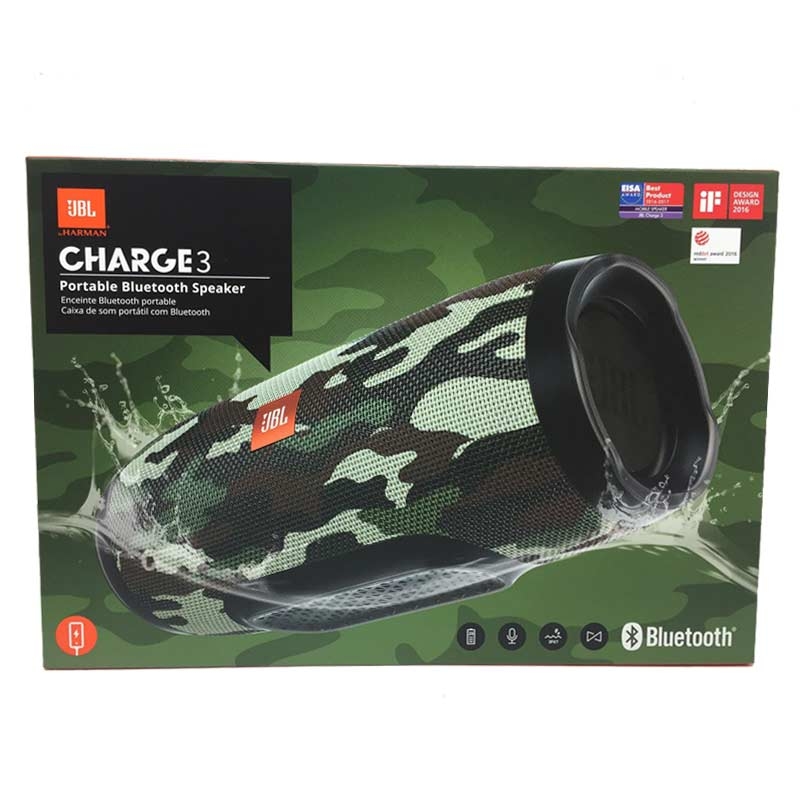 JBL Charge 3 Tragbarer Bluetooth-Lautsprecher camouflage
