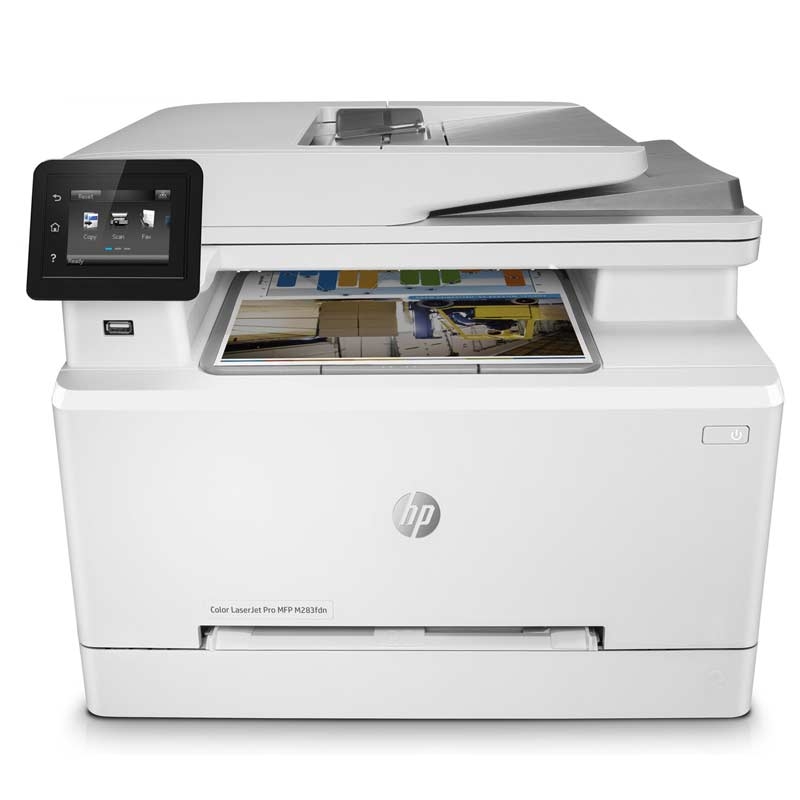 HP Color LaserJet Pro M283fdn Multifunktions-Farblaserdrucker weiß