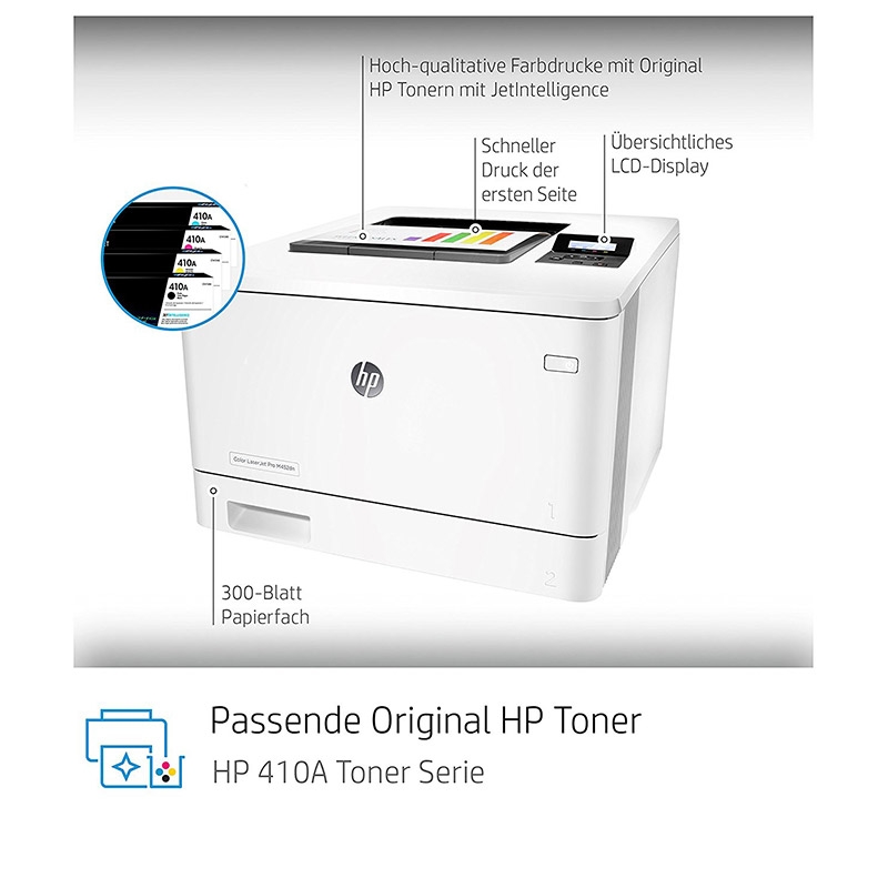 HP Color Laserjet Pro M452dn Farb-Laserdrucker