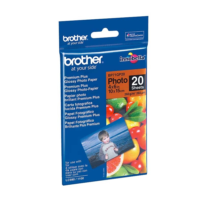 Brother BP71GP20 Fotopapier A6 20BL 260g/qm