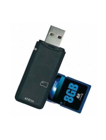 Entryx USB-Cardreader inkl. 8GB SDHC