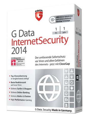 GDATA Internet Security 2014 1 User 1 Jahr