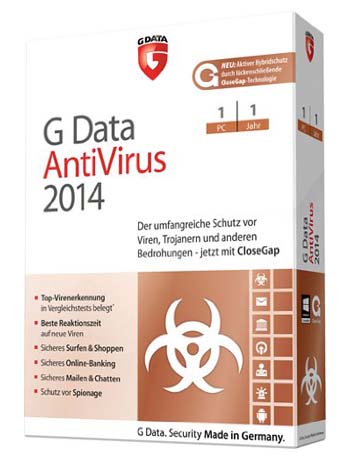 GDATA AntiVirus 2014 1 User 1 Jahr Box