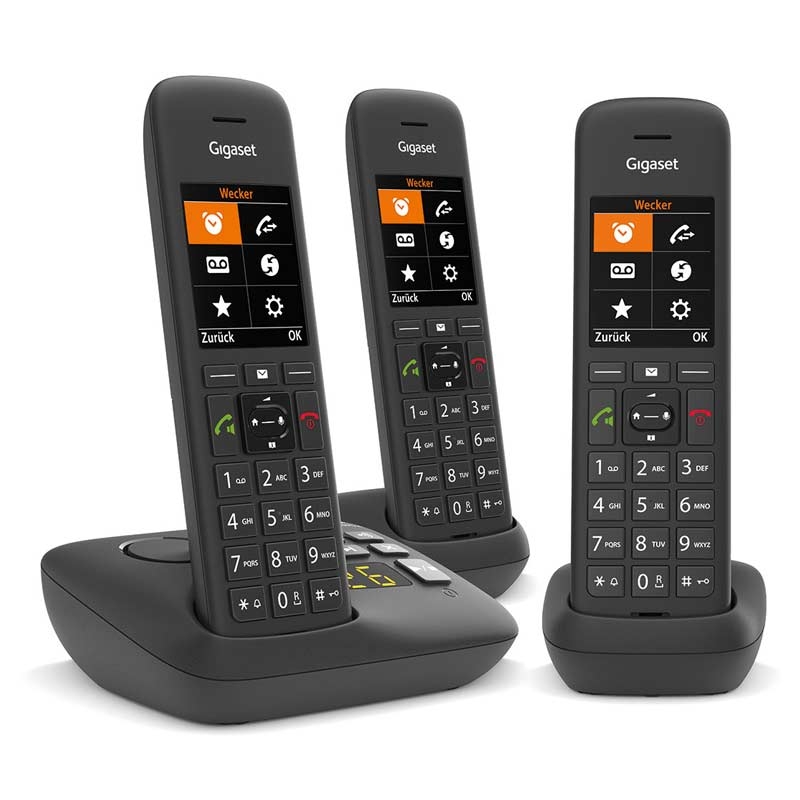 Gigaset C575A Trio Schnurlostelefon schwarz
