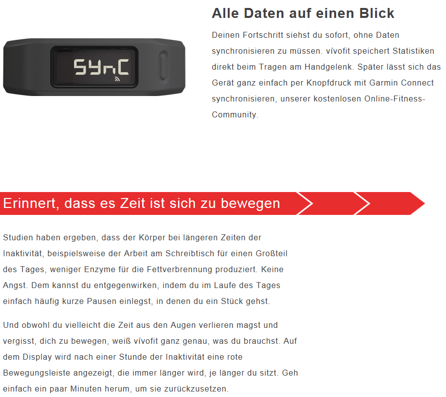 Garmin vivofit Fitnessarmband + Herzfrequenzbrustgurt blau