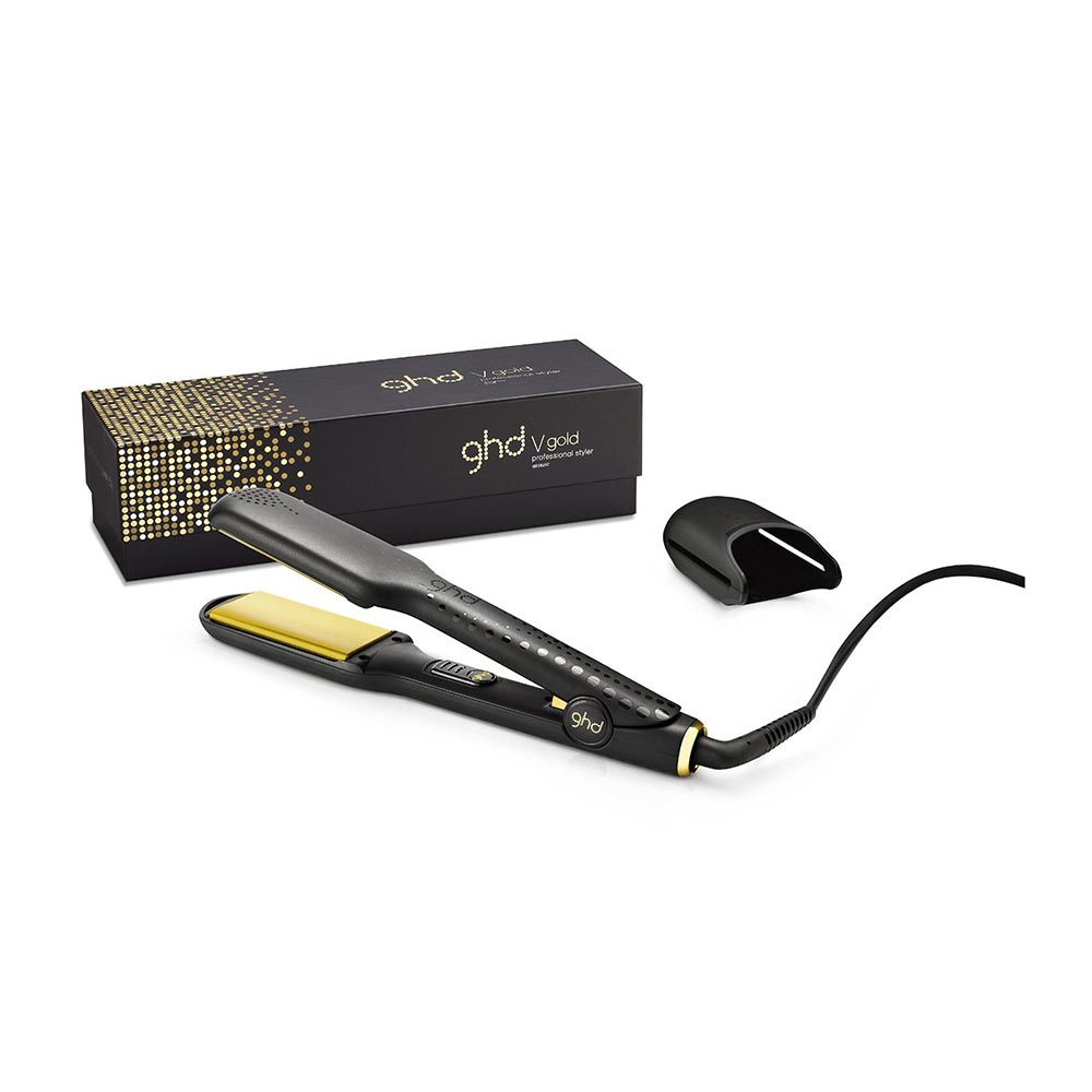 GHD V Gold Max Styler Glätteisen Extra breiter Haarglätter NEU