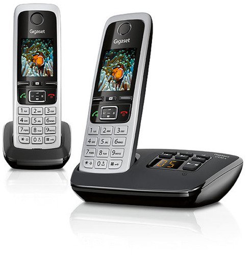 Gigaset C430A Duo schnurlos Telefon schwarz