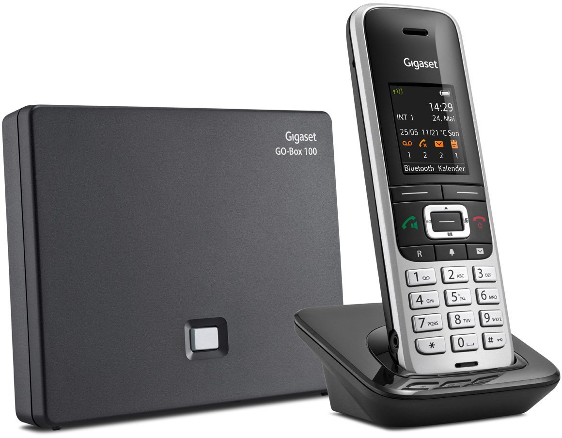 Gigaset S850A GO platin/schwarz Schnurlostelefon