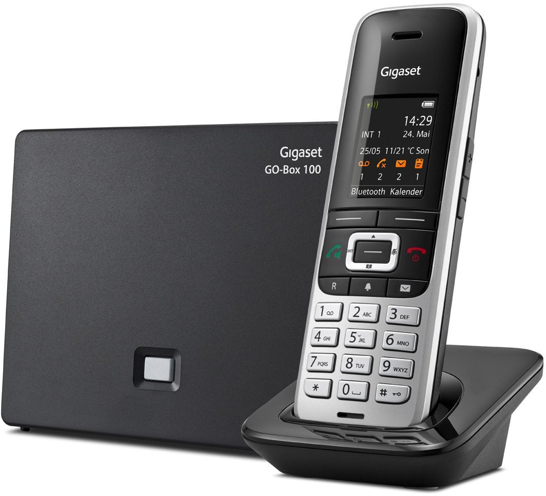 Gigaset S850A GO platin/schwarz Schnurlostelefon