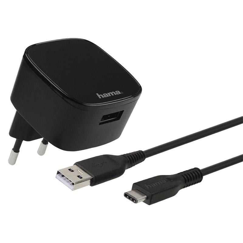 Hama Ladeset Adaptive Power Tech USB Type-C schwarz