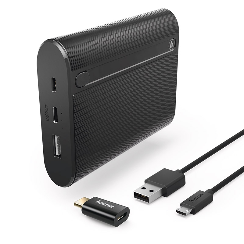 Hama Power Pack X10 10000 mAh schwarz