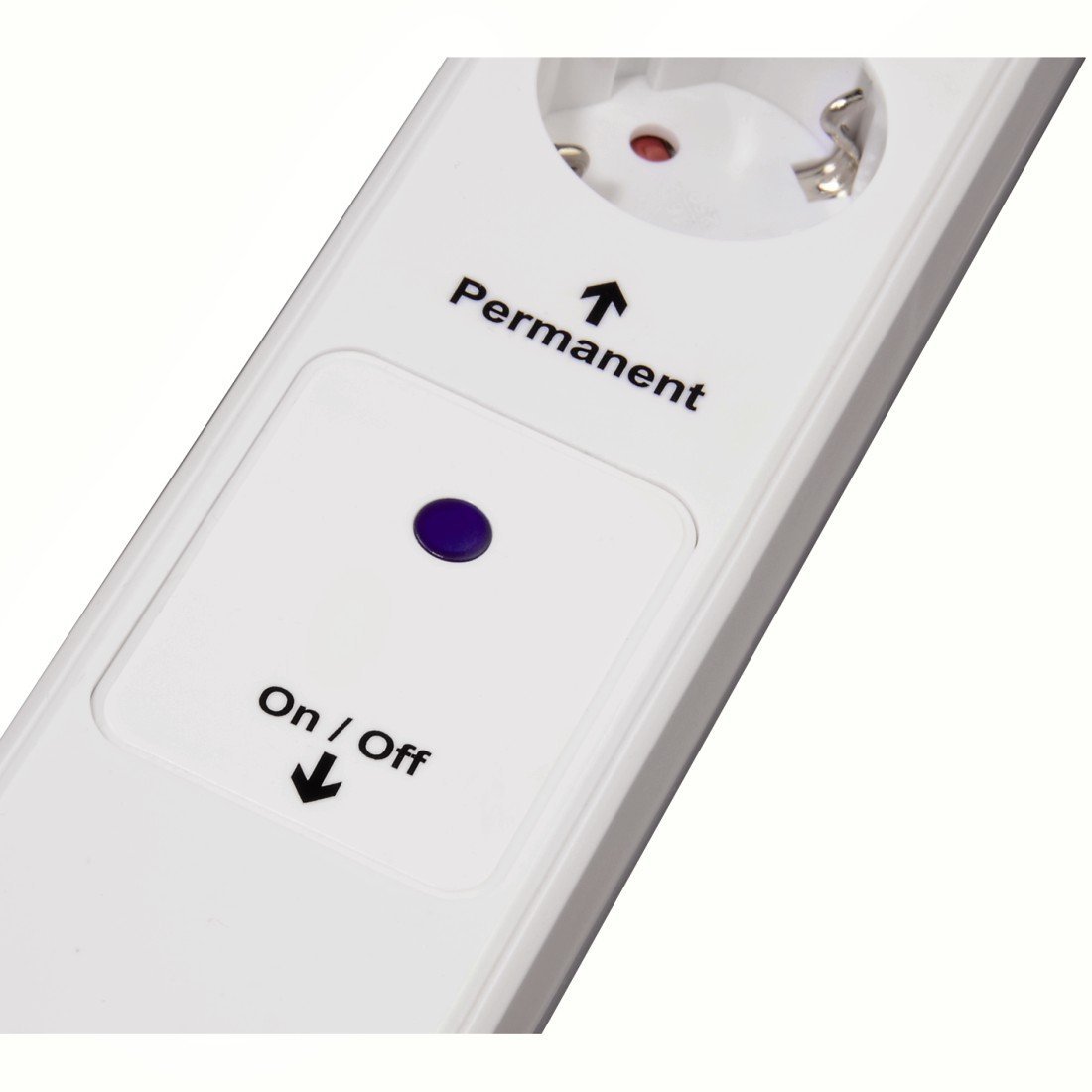 Xavax Steckdosenleiste mit Fußschalter (6-fach) weiß