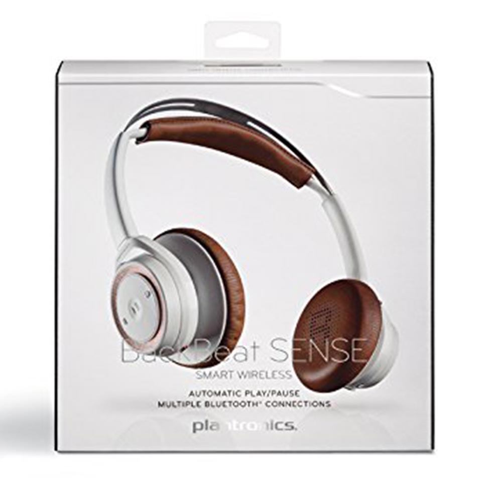 Plantronics Bluetooth Stereo Headset Backbeat Sense weiß