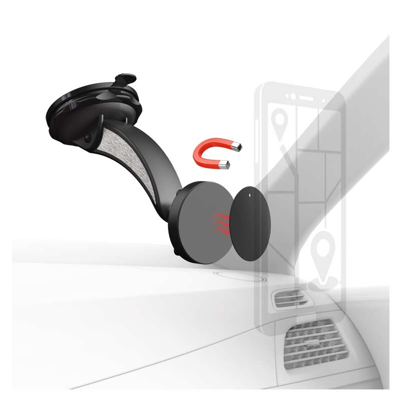 Hama Uni-Smartphone-Halter "Magnet", mit Saugnapf