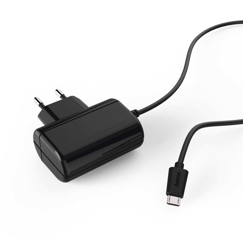 Hama Ladegerät, Micro-USB, 2.4 A, Schwarz