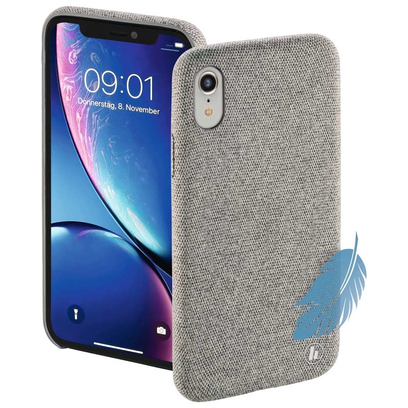 Hama Cover "Cozy" für Apple iPhone XR, Hellgrau