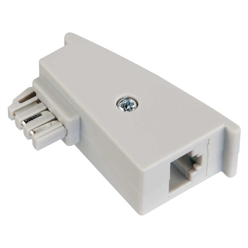 Hama DSL-Adapter für Fritzbox, TAE-Stecker - 8p2c-Kupplung (RJ45)