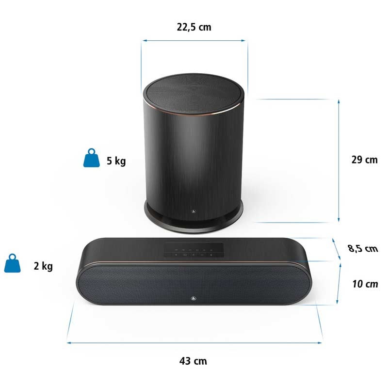 Hama Sirium 3800 ABT Smart-Soundbar schwarz (2. Wahl)