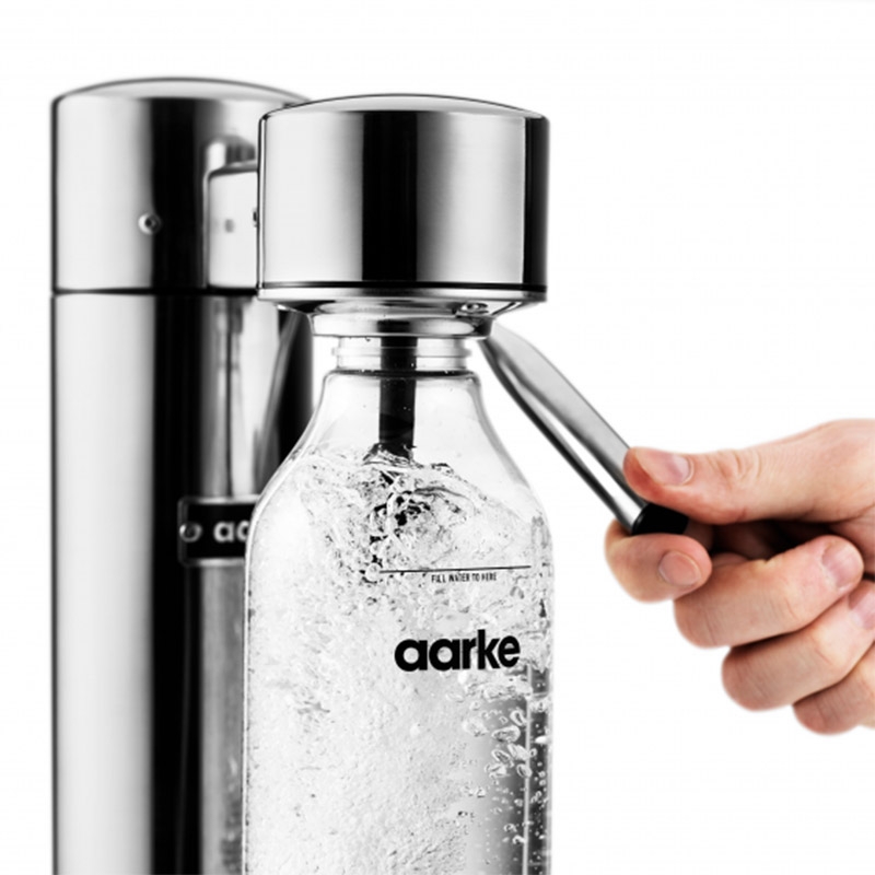 Aarke Carbonator II Wassersprudler silber